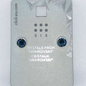 💙Swarovski Midnight Blue Crystal Earrings💙